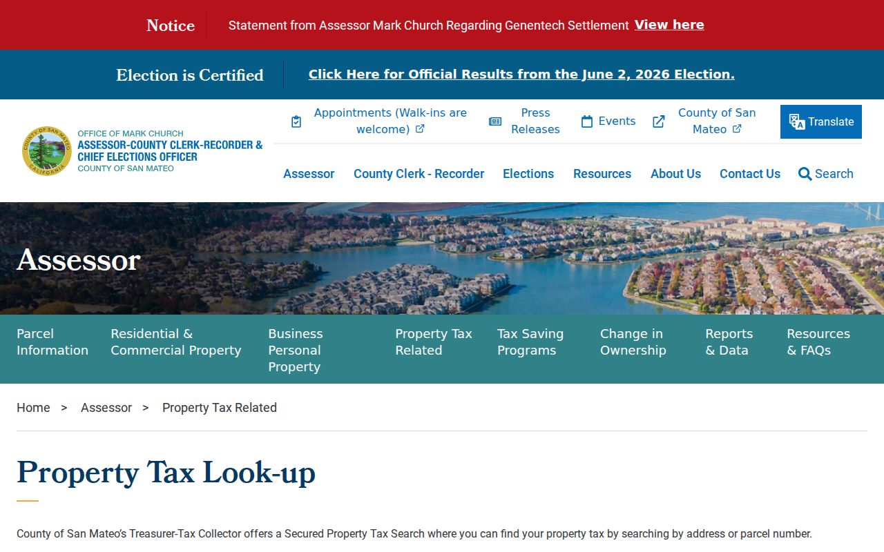 Foster City people search property tax address lookup